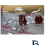 نمای جزئیات ست فنجان و نعلبکی لاو ۱۲ پارچه مدل AYDAS۱ اصل پرداخت و جزئیات مواد