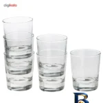 نمای بسته بندی لیوان کوتاه ایکیا مدل GODIS Short Glass بسته ۶ عددی برچسب و بسته بندی