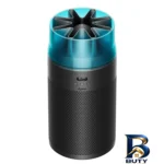 نمای جزئیات دستگاه تصفیه کننده هوا خانگی ۲مرحله ای دایسون مدل HushJet Compact HJ۱۰ اصل حرکت و نصب پشتی