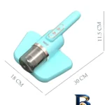 نمای جزئیات جارو شارژی تخت خواب MDHL مدل UV با مکش قوی و نور حرکت و نصب پشتی