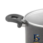 نمای جزئیات قابلمه تیارا گرانیتی با کیفیت بالا پرداخت و جزئیات مواد
