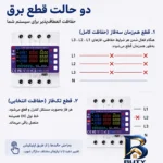 نمای لبه محافظ ولتاژ جریان آر ام شیبی مدل RMGF۲L-۱۰۰A اصل حاشیه و پرداخت