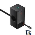 نمای لبه چندراهی برق بیسوس مدل B-PS۳۰۱ ۶۵W اصل حاشیه و پرداخت