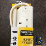 نمای لبه محافظ شوک الکتریکی بلکین مدل Surgestrip حاشیه و پرداخت