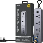 نمای لبه چندراهی برق جی بی کیو مدل ۷in۱ extention socket اصل حاشیه و پرداخت