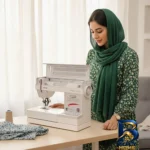 نمای جزئیات چرخ خیاطی کاچیران مدل نیولایف 1129 DFT پرداخت و جزئیات مواد