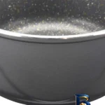 نمای جزئیات قابلمه گرانیت عروس مدل ویکتوریا با روکش باکیفیت پرداخت و جزئیات مواد