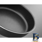 نمای جزئیات تابه گرانیتی تک دسته کلاسیک با روکش باکیفیت پرداخت و جزئیات مواد