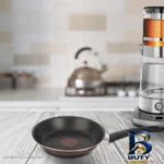نمای جزئیات تابه تفال Simplicity با روکش نچسب و کنترل دما پرداخت و جزئیات مواد