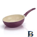 نمای جزئیات تابه گرانیت ونتو مدل هیکاری با دسته باکالیت پرداخت و جزئیات مواد