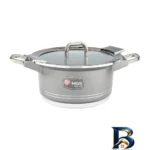 نمای جزئیات سرویس قابلمه و تابه گرانیت ۲۵ پارچه ام جی اس مدل B کد GB۲۵۱۴ اصل پرداخت و جزئیات مواد