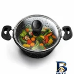 نمای جزئیات سرویس تابه گرانیتی ۶ پارچه مدل K-۶ اصل پرداخت و جزئیات مواد