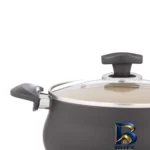 نمای جزئیات سرویس قابلمه و تابه گرانیت ۸ پارچه عروس مدل آماتیس پرداخت و جزئیات مواد