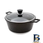 نمای جزئیات سرویس قابلمه گرانیتی ۷ پارچه نیولایف مدل AFRA-۶۳۰۷ اصل پرداخت و جزئیات مواد