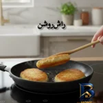 نمای جزئیات سرویس ملاقه و کفگیر چوبی ۲ پارچه دبلیو اس مدل برگردان پرداخت و جزئیات مواد