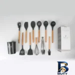 نمای جزئیات سرویس کفگیر و ملاقه ۱۲ پارچه کیچن ست مدل UNT۴۵ اصل پرداخت و جزئیات مواد