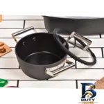 نمای جزئیات سرویس پخت و پز تیتانیومی ۲۲ پارچه کرانن والد کد01 پرداخت و جزئیات مواد