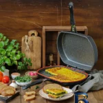 نمای جزئیات تابه رژیمی تکنو ونوس با روکش گرانیتی و در آلومینیومی پرداخت و جزئیات مواد