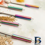 نمای جزئیات سرویس ملاقه و کفگیر 5 پارچه کاراجا مدل Pop-Up پرداخت و جزئیات مواد