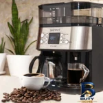 نمای جزئیات چای و قهوه ساز بویانت مدل Stylish Plus با فیلتر استیل ضد زنگ پرداخت و جزئیات مواد