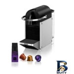 نمای جزئیات اسپرسو ساز ۱۰۰۰ میلی لیتر نسپرسو مدل DeLonghi Pixie EN 127 S پرداخت و جزئیات مواد