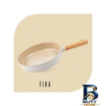 نمای جزئیات تابه نیوفلیم نچسب مدل WOK با طراحی مناسب پرداخت و جزئیات مواد