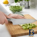 نمای جزئیات چاقو آشپزخانه ایکیا مدل 365 با کیفیت عالی پرداخت و جزئیات مواد