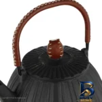نمای جزئیات کتری چدن نالینو مدل Fiorella با طراحی زیبا پرداخت و جزئیات مواد