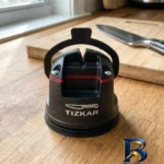 نمای جزئیات چاقو تیزکن مدل ضد زنگ تیزکار کد 2214 پرداخت و جزئیات مواد