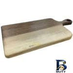 نمای جزئیات تخته گوشت مدل Walnut با طراحی مستطیل پرداخت و جزئیات مواد