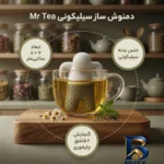 نمای جزئیات دمنوش ساز باکیفیت مدل Mr Tea پرداخت و جزئیات مواد