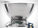نمای جزئیات ترازوی آشپزخانه ساپر SSK-۱۴۰D Satin اصل پرداخت و جزئیات مواد