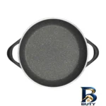 نمای جزئیات تابه گرانیت عروس مدل ویکتوریا با روکش باکیفیت پرداخت و جزئیات مواد