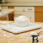نمای جزئیات ترازو آشپزخانه دیجیتال کمری مدل EK۹۱۴۵ اصل پرداخت و جزئیات مواد
