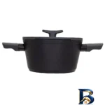 نمای جزئیات قابلمه گرانیت لیدوما با روکش دو رو و دسته سافت تاچ پرداخت و جزئیات مواد