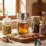 نمای جزئیات لیوان دمنوش ساز مدل JS-۲ اصل پرداخت و جزئیات مواد