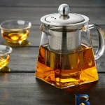 نمای جزئیات قوری دمنوش شیشه ای لونا کد 102137 ظرفیت 0.550 لیتر پرداخت و جزئیات مواد