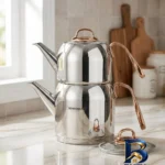 نمای بسته بندی ست کتری و قوری کرکماز مدل A۱۹۲ اصل برچسب و بسته بندی