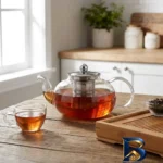 نمای جزئیات قوری مدل پیرکس POT-۱۰۰۰ اصل پرداخت و جزئیات مواد