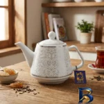 نمای جزئیات قوری شکس مدل چینی کد SM۹ اصل پرداخت و جزئیات مواد