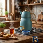 نمای جزئیات ست کتری و قوری ریور مدل شیردار کد TP۵۸۳۱ گنجایش ۴.۵ لیتر گنجایش ۱.۲ لیتر اصل پرداخت و جزئیات مواد