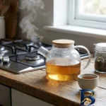نمای جزئیات قوری مدل پیرکس کد FT۱۰ اصل پرداخت و جزئیات مواد
