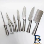 نمای جزئیات سرویس چاقو ۸ پارچه یونی هوم کد BDL۳۲۸۰ اصل پرداخت و جزئیات مواد