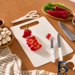 نمای جزئیات سرویس چاقو ۵ پارچه کاراجا مدل SHARP پرداخت و جزئیات مواد