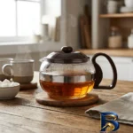 نمای جزئیات قوری تیمکس مدل 700ML با طراحی زیبا پرداخت و جزئیات مواد