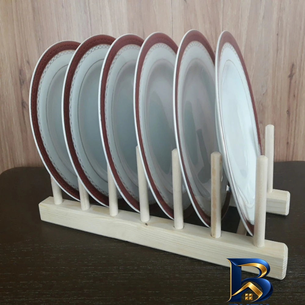 نمای بسته بندی استند بشقاب مدل stb۱۰۱ اصل برچسب و بسته بندی