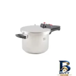 نمای جزئیات زودپز پارس استیل با ظرفیت و کف سه لایه پرداخت و جزئیات مواد