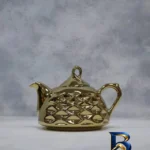 نمای جزئیات قوری مدل مشبک با طراحی زیبا پرداخت و جزئیات مواد