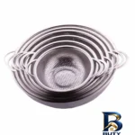 نمای جزئیات آبکش استیل مدل Punch بسته ۶ عددی پرداخت و جزئیات مواد