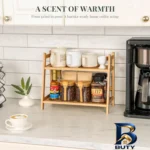 نمای جزئیات استند جا ادویه ای مدل Coffee Station با طراحی زیبا پرداخت و جزئیات مواد